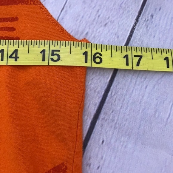 Orange Flowy “Good People Approved “ Racerback Tank By Elevate in Size Large - Picture 4 of 5